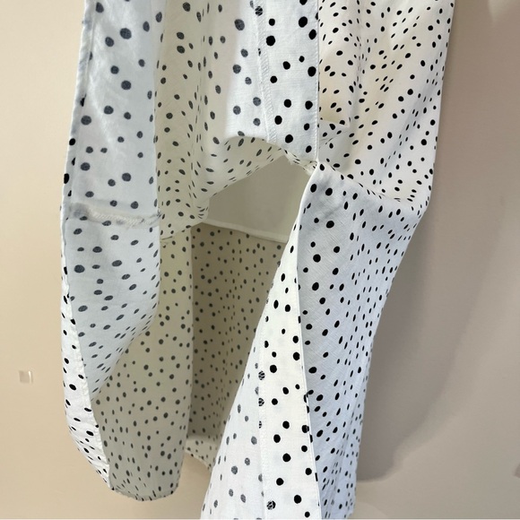 NWT Loft Linen Blend Polka Dot A-Line Skirt - Picture 5 of 16